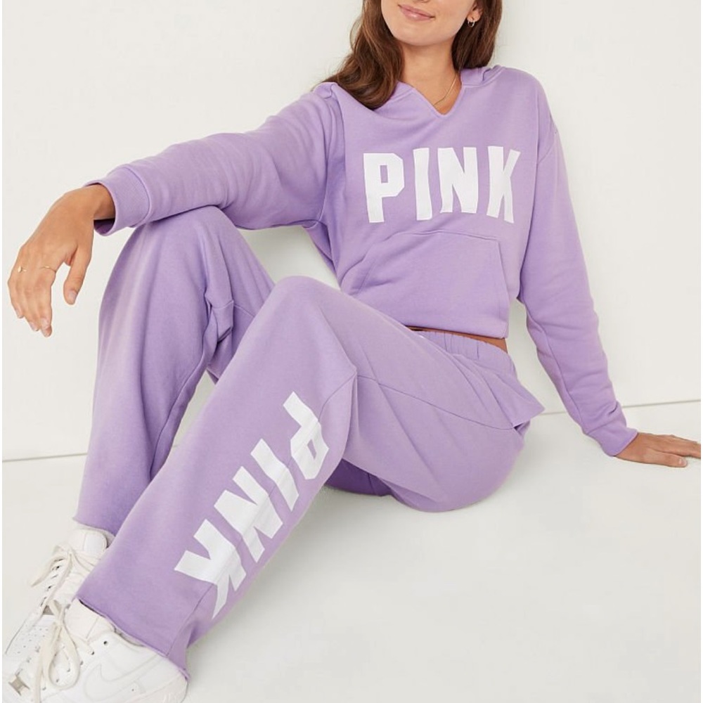 PINK FLEECE HERITAGE JOGGER SUIT XL